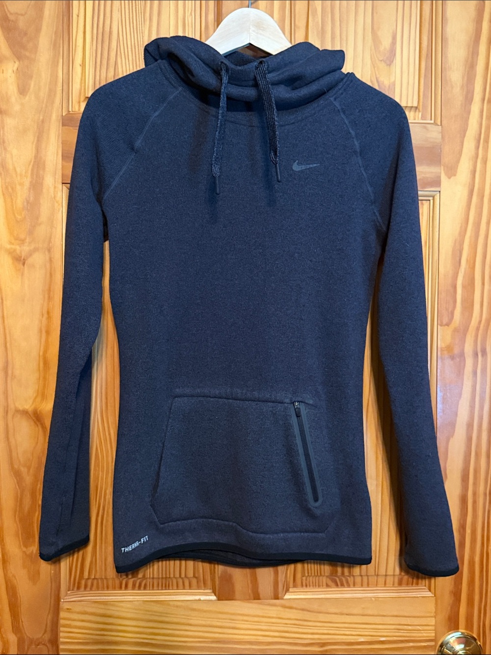 Nike Women’s Charcoal Gray Cowl Neck Therma-FIT Pullover